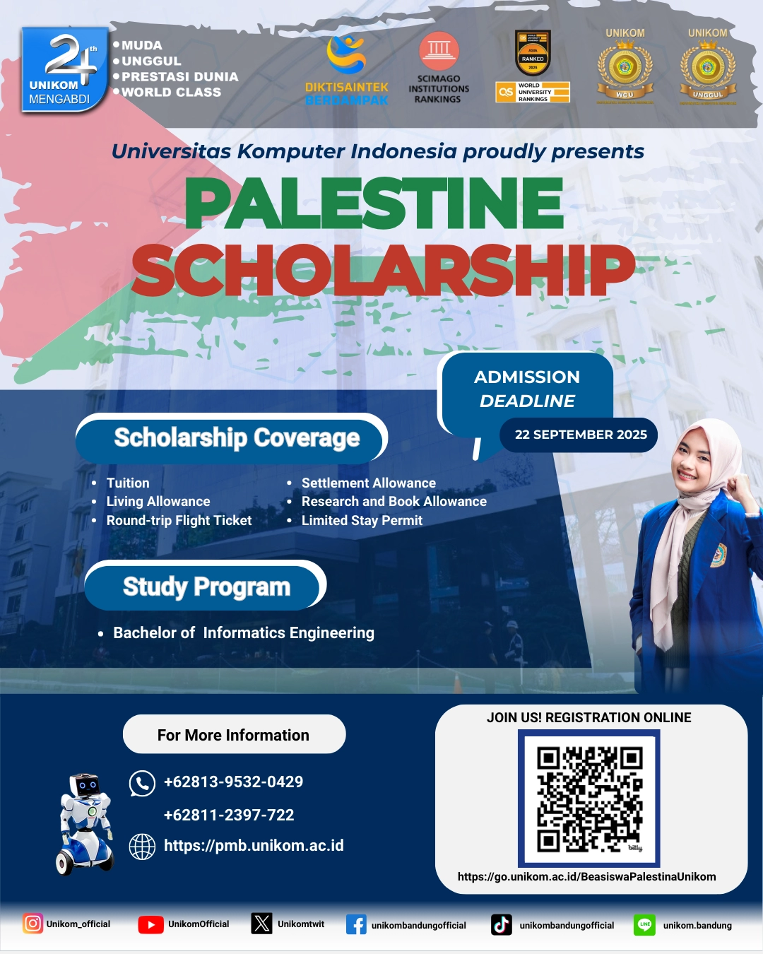 UNIKOM - Palestine Scholarship 2025