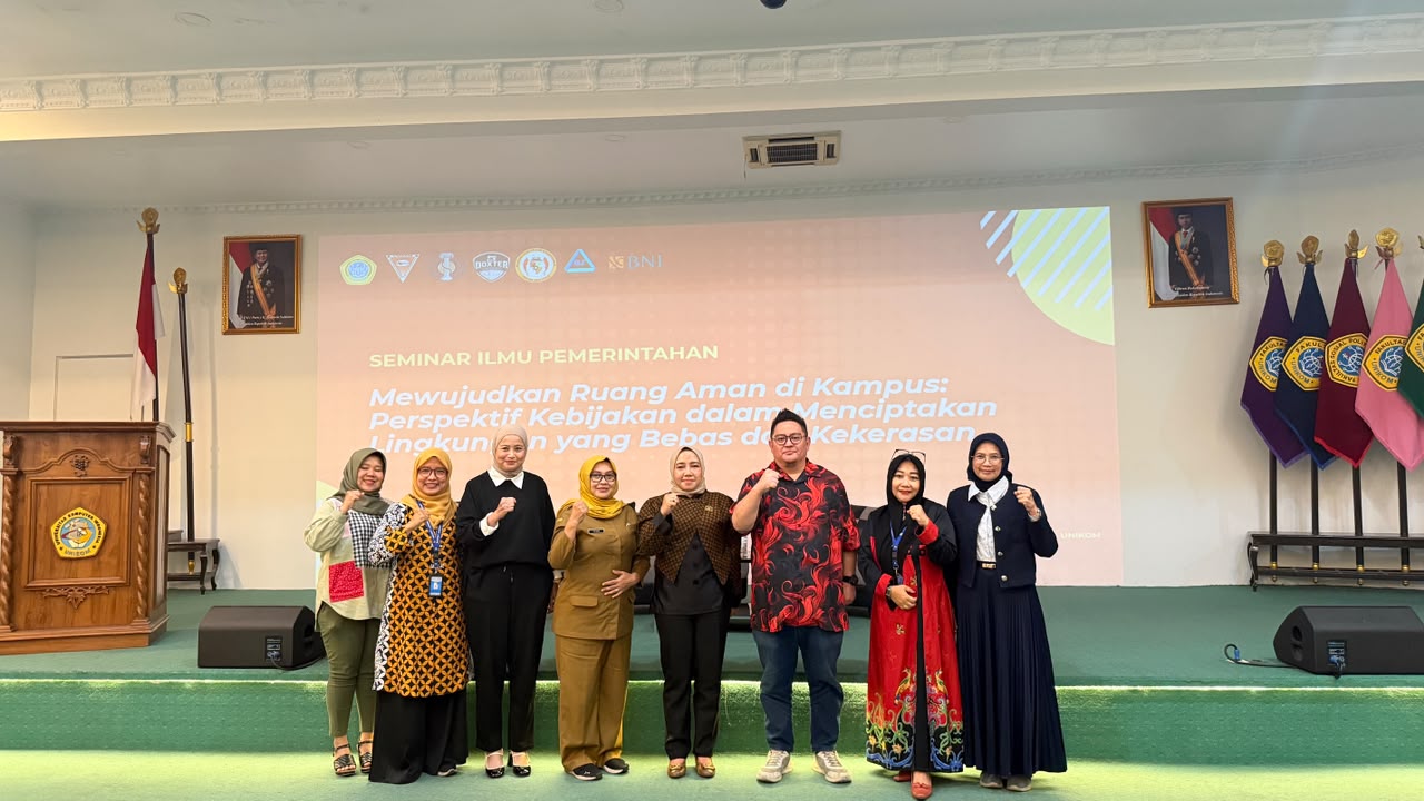 Gov News: HIMA Ilmu Pemerintahan UNIKOM Gelar Seminar Guna Mewujudkan Ruang Aman Bebas Kekerasan di Kampus